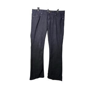 No Boundaries Womens Black Straight Leg Jeans Size 17 Stretch Mid Rise Pants